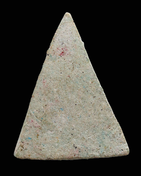 พระผงพิมพ์สมเด็จนางพญาขี่ไก่ เนื้อแซมเขียว หลังราหู(หายาก) หลวงพ่อน้อย วัดศรีษะทอง จ.นครปฐม ปี 2511  - 2