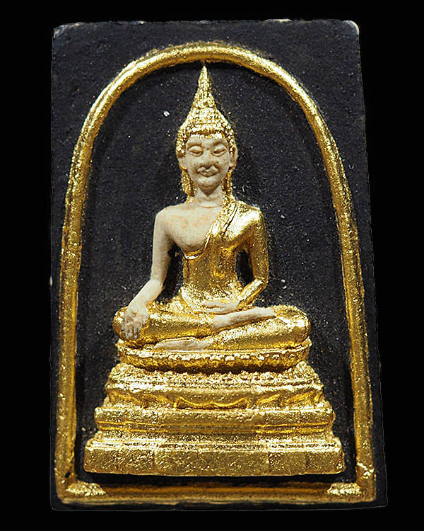 พระสมเด็จพิมพ์ใหญ่ ลงรักปิดทองกรรมการ วัดสรรเพชร จ.นครปฐม พิธีใหญ่ ปี 2516 ผสมมวลสารจากเนื้อผงเก่า ห - 1