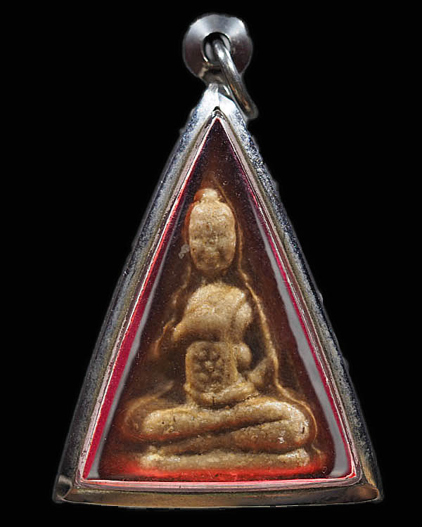สมเด็จพระธรรมจักร เนื้อผงน้ำมัน รุ่นแรก หลวงพ่อโบ วัดโคกหิรัญ ปีพ.ศ.๒๔๙๒ หายาก หลวงพ่อโบ ฐิติญาโณ วั - 4