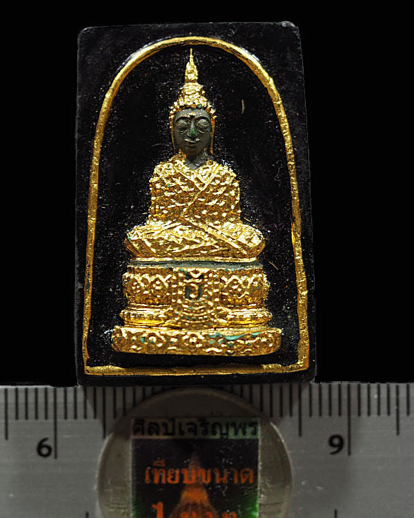 พระแก้วมรกรต ทรงเครื่องฤดูหนาว ลงรักปิดทอง หลังยันต์ดวงประสูติพระพุทธเจ้า หลวงพ่อเริ่ม วัดบางพระ จ.ช - 3