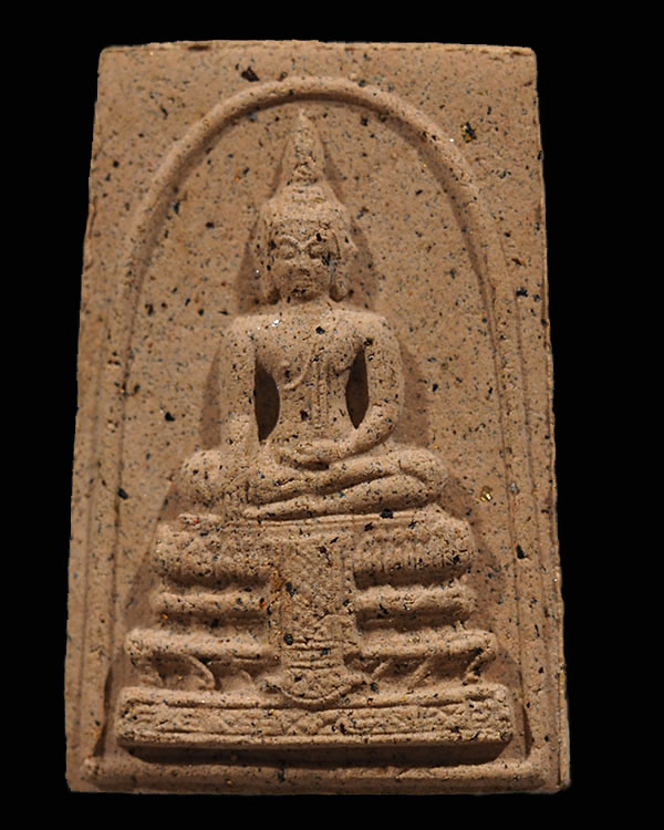 พระสมเด็จหลวงพ่อวัดไร่ขิง พิมพ์ใหญ่ (ผงทองพิเศษ) ปี 2532 จ.นครปฐม เนื้อกระเบื้อโบสถ์ มหาอุตม์  พิมพ์ - 1