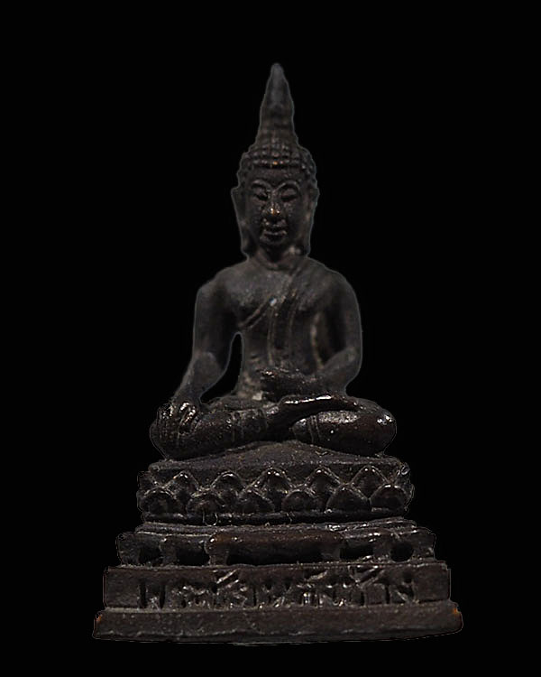 พระกริ่ง พระชัยหลังช้าง เนื้อทองแดง วัดชลอ จ.นนทบุรี พร้อมกล่องเดิม  ที่ระลึกสร้างอุโบสถ วัดชลอ จ.นน - 1