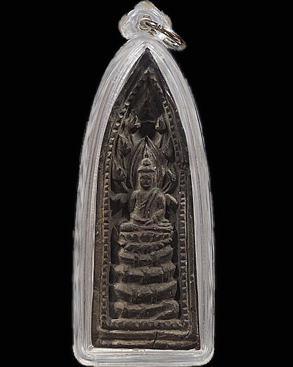พระเนื้อผงใบลานนาคปรกซุ้มเรีอนแก้ว ยุคต้น พิมพ์ใหญ่ หลวงพ่อวงษ์ วัดทุ่งผักกูด จ.นครปฐม ยุคต้น  - 1