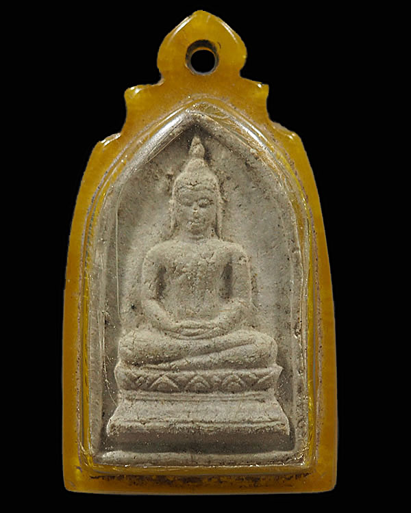 พระผงของขวัญ วัดจันทรังษี หลวงพ่อโยก(พระประธานในโบสถ์) สร้างโดย หลวงพ่อแต้ม วัดจันทรังษี ต.หัวใผ่ อ. - 1