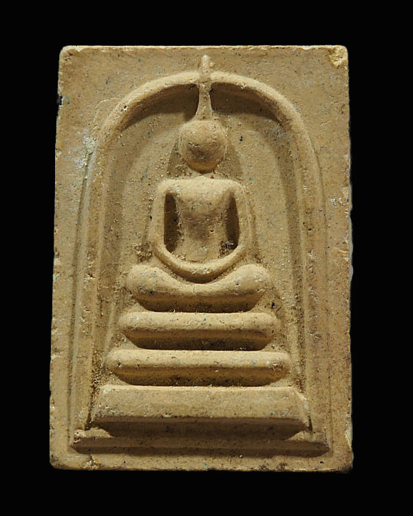 พระสมเด็จ รุ่มมหาอุด  เนื้อผงหลัง รูปเหมือนหลวงปู่วรพรต วัดจุมพล จ.ข่อนแก่น ( เหยียบรถกระดก )  ตะกรุ - 1