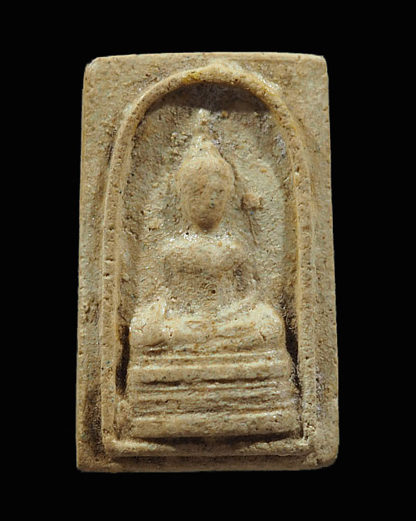 พระสมเด็จวัดเขาตะเครา จ.เพชรบุรี พิมพ์เล็ก เนื้อผง ปี 2512 พระอาจารย์สำราญ อุบลน้อย จัดสร้าง หายากมา - 1