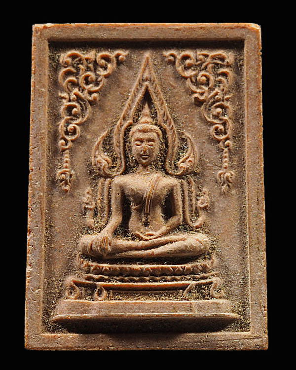 พระพุทธชินราช วัดราชนัดดา เนื้อผงน้ำมันสีแดง (หายาก) จัดสร้างเมื่อปี พ.ศ.2512 โดยพระมหาโกเมส มณีโชติ - 1
