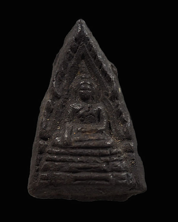 พระพุทธชินราช เนื้อดินผสมผงใบลาน หลังอกเลา ปี 2495 สร้างโดยหลวงพหรม  พระเก่าราคาเบาที่น่าใช้ - 1