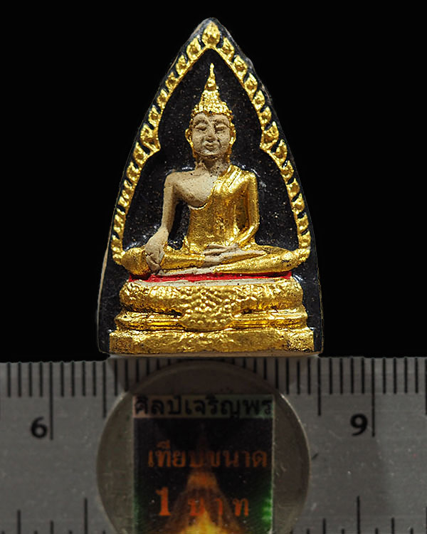 พระผงพิมพ์พระพุทธ รุ่น ๑ หลวงพ่อบุญมา วัดอุทยานนที(สมถะ) ชลบุรี ลงรักปิดทองกรรมการ เก่าสวยหายากแล้วค - 3