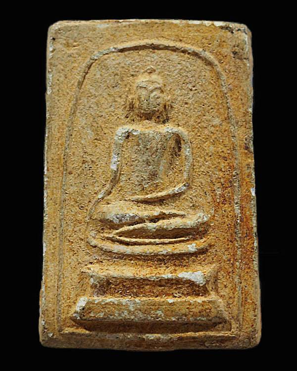 พระสมเด็จพิมพ์มารวิชัย (พิมพ์หายาก) หลวงปู่เลี่ยม วัดศรีเรืองบุญ ปี 2497 ผสมผงเก่า หลวงปู่ภู วัดอินท - 1