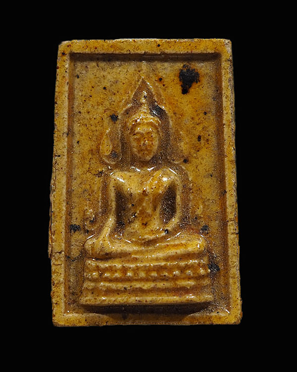 พระพุทธมหาราช เนื้อดินผสมผงพุทธคุณ วัดราชบูรณะ จ.กรุงเทพฯ ปี 2515  องค์นี้เป็นแบบเคลือบผิว หายาก สร้ - 1
