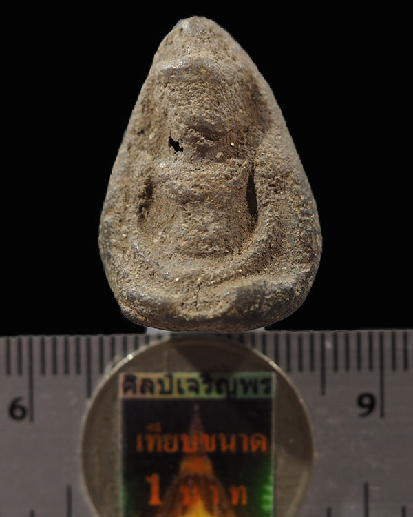 พระร่วงนั่ง บรรจุกริ่ง กรุคลองกระเทียม จ.สุพรรณบุรี พระเก่าอายุนับร้อยปี หายาก  พระร่วงนั่งบรรจุกริ่ - 3