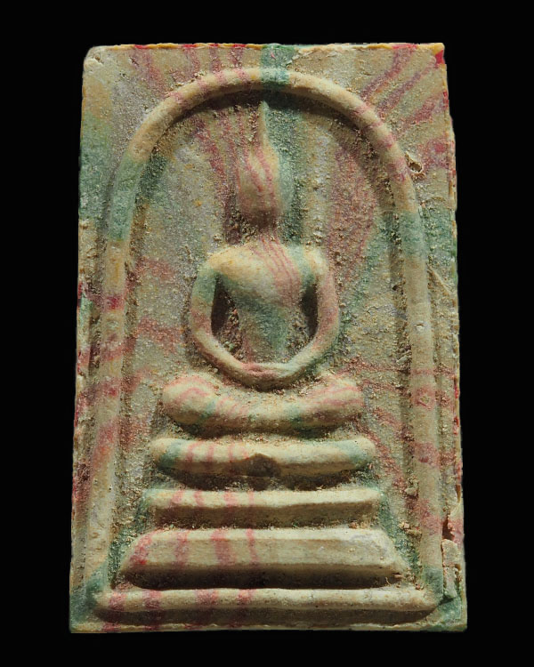 สมเด็จสายรุ้ง เจ้าคุณสนิท เนื้อผงพิมพ์ยันต์จม ปี 2514 วัดศีลขันธาราม ต.อ่างแก้ว อ.โพธิ์ทอง จ.อ่างทอง - 1