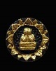 พระปิดตาจันทร์ลอย บัวบาน ท่านเจ้าคุณวิเชียร วัดเครือวัลย์ จ.ชลบุรี ยุคแรก  หลังยันต์  พระของท่านมีส่