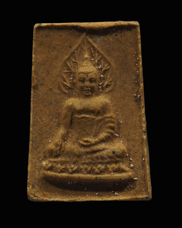 พระอมิตาภะ หลังยันต์ธาณีธิเบต  ท่านเจ้าคุณโพธิ์แจ้ง วัดโพธิ์แมน หลังวัชระ เนื้อผงแก่น้ำมันผสมผงบางขุ - 1