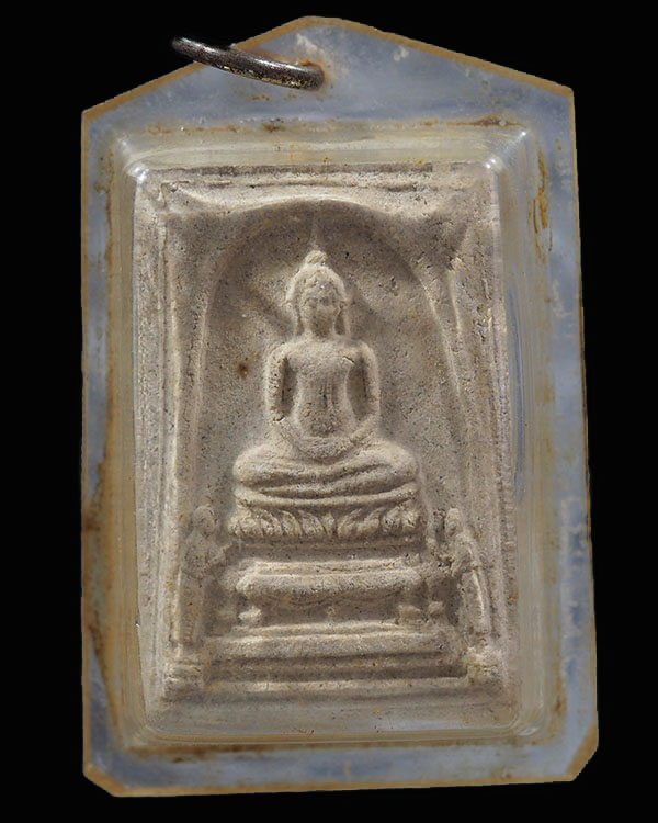 สมเด็จเนื้อผงพิมพ์พระโมคคัลลา-พระสารีบุตร วัดนางชี พ.ศ.2509 พิธีพุทธาภิเศก หลวงปู่โต๊ะ, หลวงปู่นาค,  - 1