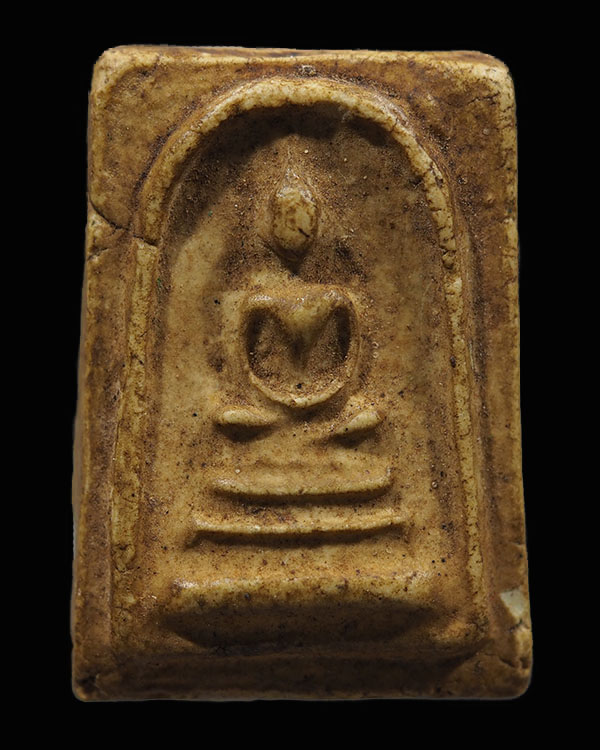 พระสมเด็จ รุ่นแรก วัดหน้าพระธาตุ อ.ปักธงชัย จ.นครราชสีมา ปี 2505  เนื้อผงน้ำมัน หายาก - 1