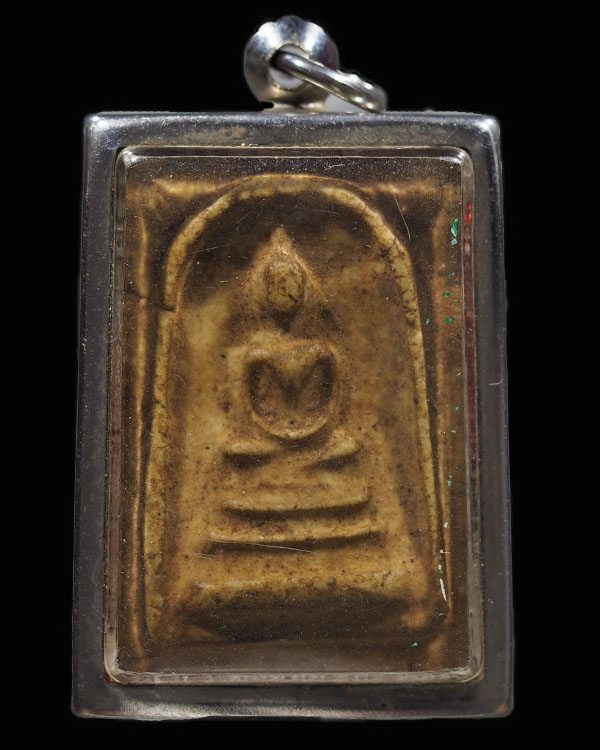 พระสมเด็จ รุ่นแรก วัดหน้าพระธาตุ อ.ปักธงชัย จ.นครราชสีมา ปี 2505  เนื้อผงน้ำมัน หายาก - 4