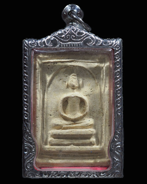 สมเด็จพระประธานพิมพ์กรอบกระจก หลวงปู่เลี่ยม วัดศรีเรืองบุญ ผสมผงเก่า หลวงปู่ภู วัดอินทรวิหาร พระสมเด - 4