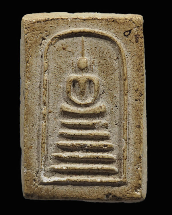 พระสมเด็จพิมพ์ 5 ชั้น อกตัน หูบายศรี  หลวงพ่อโชติ วัดตะโนเนื้อจัดสวย พระเก่าพระบ้าน องค์นี้สวย   - 1