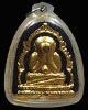 พระปิดตาประภามณฑลซุ้มเรือนแก้ว หลังยันต์ เจ้าคุณวิเชียร วัดเครือวัลย์ ชลบุรี ปี 2506 ลงรักทอง ผสมผงเ