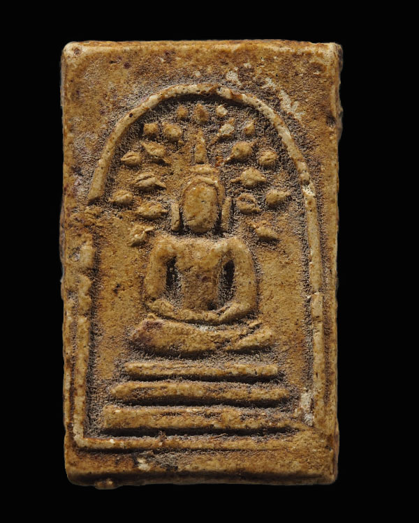 สมเด็จเพดานโบสถ์วัดหงส์รัตนาราม พิมพ์ปรกโพธิ์ พิมเล็ก เนื้อผงเกสรเคลือบ กรุเพดานโบสถ์ วัดหงษ์รัตนารา - 1