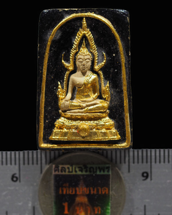 พระพุทธชินราช ลงรักปิดทอง พิมพ์เล็ก วัดสนามนอก พ.ศ 2514 บางกรวย นนทบุรี ลงรักปืดทอง พิธีใหญ่สมัย สร้ - 3