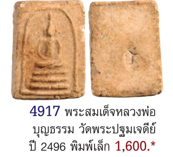 สมเด็จพิมพ์คะแนนพุทธกวัก(หายาก) หลัง “ธ ” หลวงพ่อบุญธรรม วัดพระปฐมเจดีย์ จ.นครปฐม สภาพใช้ พระบ้าน  ห - 5
