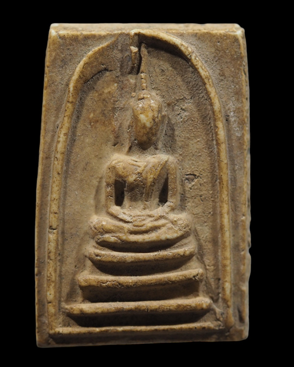 สมเด็จพิมพ์สังฆาฏิฐาน 3 ชั้น วัดประสาทบุญญาวาส กรุงเทพฯ ปี ๒๕๐๖ มวลสารผสมผงวัดระฆัง และสมเด็จบางขุนพ - 4