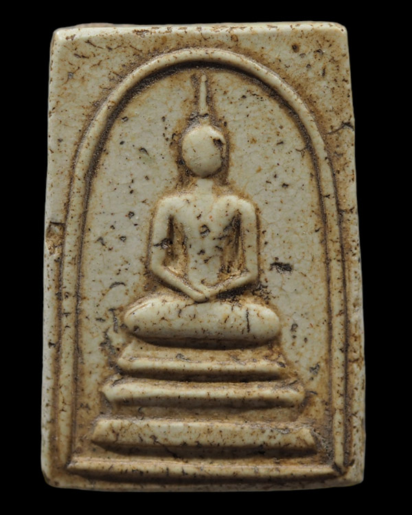 พระสมเด็จ หลวงพ่อแสวง วัดสว่างภพ จ.ปทุมธานี สมเด็จรุ่นแรก ปี 2497 พิมพ์เล็ก หลวงพ่อจง วัดหน้าต่างนอก - 5
