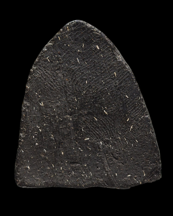 พระเนื้อดินแกลบผสมผงใบลาน  พิมพ์หลวงพ่อโต บางกระทิง  พระเก่าสภาพผ่านการใช้  ไม่ทราบที่ - 2