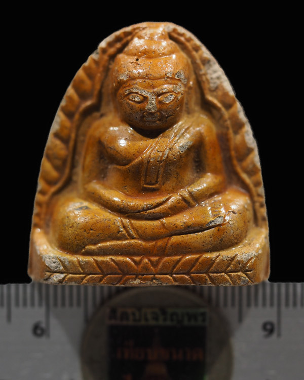 พระหลวงพ่อโต บางกระทิง เนื้อดิน พระเก่าสวย พระบ้าน  น่าจะสายสุพรรณ หรืออยุธยา  เจ้าของเดิมใส่ตลับใช้ - 3