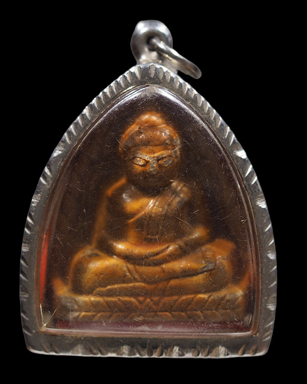 พระหลวงพ่อโต บางกระทิง เนื้อดิน พระเก่าสวย พระบ้าน  น่าจะสายสุพรรณ หรืออยุธยา  เจ้าของเดิมใส่ตลับใช้ - 4