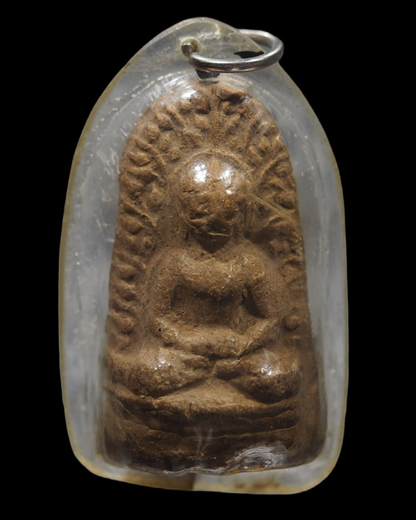 พระลือหน้ายักษ์ เนื้อดิน เลี่ยมเก่า ไม่ทราบที่   - 1