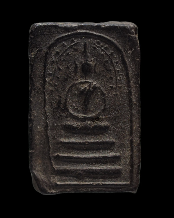 พระสมเด็จคะแนนเนื้อดิน พิมพ์ปรกโพธิ์  เก่าไม่ทราบที่  เปิดเจอในหลังสือพระส่วนใหญ่ลงไว้เป็นกรุวัดห้วย - 4