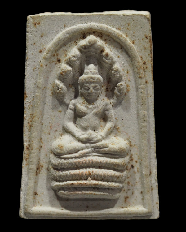 พระสมเด็จนาคปรก รพช. ปี 2529 หลวงปู่เทศก์ วัดหินหมากเป้ง หนองคาย จัดสร้างโดยสำนักงานเร่งรัดพัฒนาชนบท - 4