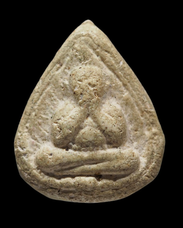 พระผงพิมพ์พระปิดตา กลีบบัวเล็ก เนื้อจัด สภาพผ่านการใช้ ไม่ทราบที่ - 4