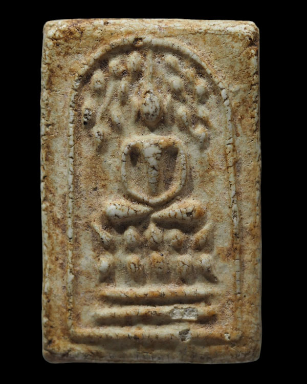 พระสมเด็จพิมพ์ปรกโพธิ์ฐานแซม หลวงปู่นาค วัดระฆังโฆสิตาราม กรุงเทพฯ มวลสารผสมผงเก่า น่าจะสร้างประมาณย - 1