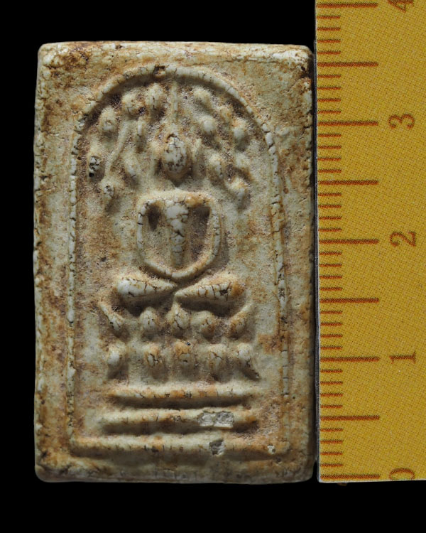 พระสมเด็จพิมพ์ปรกโพธิ์ฐานแซม หลวงปู่นาค วัดระฆังโฆสิตาราม กรุงเทพฯ มวลสารผสมผงเก่า น่าจะสร้างประมาณย - 3