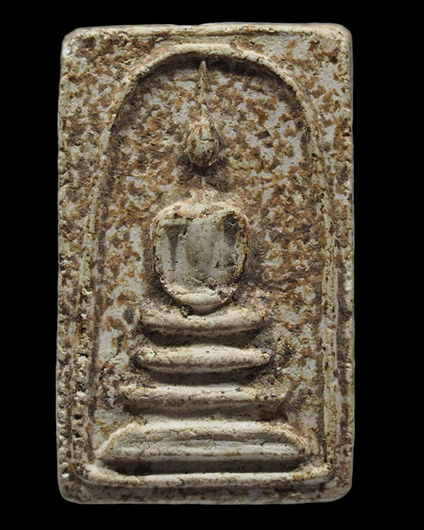 พระสมเด็จพิมพ์ทรงเจดีย์ หลวงปู่เลี่ยม วัดศรีบุญเรือง ปี 2497 ผสมผงเก่า หลวงปู่ภู วัดอินทรวิหาร พระสม - 1