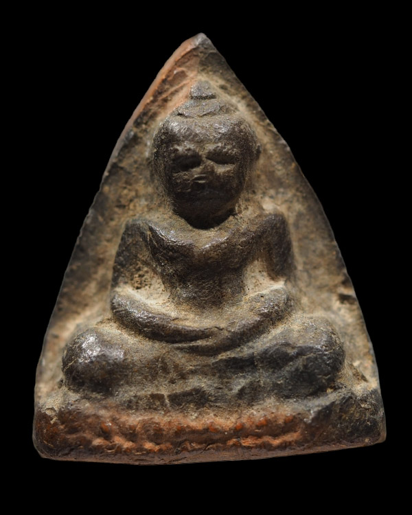 พระเนื้อดินพิมพ์หลวงพ่อโต บางกระทิง   เนื้อหาเก่า เป็นพระเกจิสร้าง ไม่ทราบที่ - 4