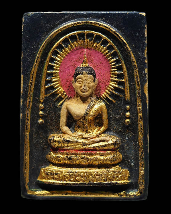พระพุทธชินบพิตร ( ลอสเองเจอลิส) ปี 2514 เนื้อผงพุทธคุณ หลังธรรมจักร ประกอบพิธีปลุกเสกใหญ่ หลวงปู่โต - 1