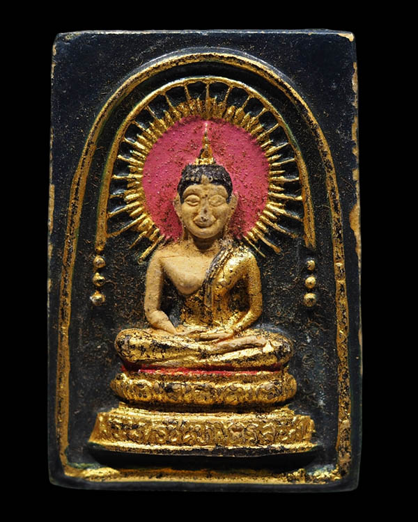 พระพุทธชินบพิตร ( ลอสเองเจอลิส) ปี 2514 เนื้อผงพุทธคุณ หลังธรรมจักร ประกอบพิธีปลุกเสกใหญ่  หลวงปู่โต - 4