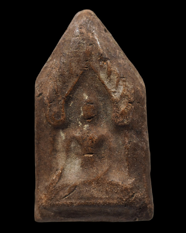พระขุนแผนเนื้อผงออกน้ำมัน พระเก่า ไม่ทราบที่ - 1