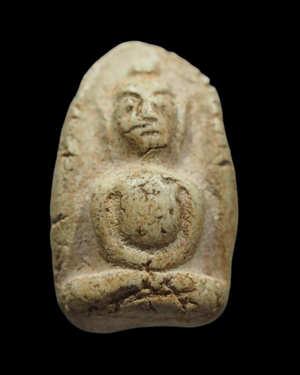 พระผงพิมพ์พุงป่องวัดพลับ กระถางธูปหลวงพ่อสุด วัดกาหลง ปี 2485  พระพิมพ์วัดพลับ กระถางธูป หลวงพ่อสุด  - 1