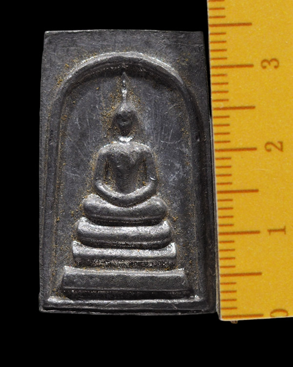 พระสมเด็จเนื้อตะกั่ว หลังจารย์ยันต์ลายตาราง พระเก่ามีอายุ ไม่ทราบที่ - 3