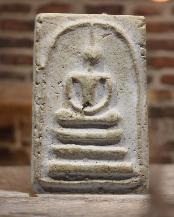 พระผงพิมพ์ฐาน 3 ชั้น วัดประสาทบุญญาวาส กรุงเทพฯ พิธีใหญ่ ปี ๒๕๐๖ มวลสารผสมผงวัดระฆัง และสมเด็จบางขุน - 4