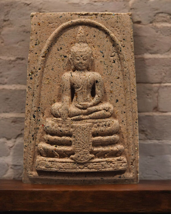 พระสมเด็จหลวงพ่อวัดไร่ขิง พิมพ์ใหญ่ (ผงทองพิเศษ) ปี 2532 จ.นครปฐม เนื้อกระเบื้อโบสถ์ มหาอุตม์ พิมพ์ใ - 4