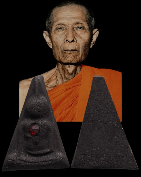 พระสมเด็จนางพญา เงินล้าน รุ่นสามเหล่าทัพ มีฝังพลอย วัดพรหมรังษี กรุงเทพฯ ปี 2514 หลวงปู่โต๊ะ วัดประด - 1