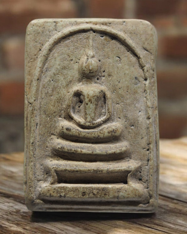 พระสมเด็จพิมพ์พระประธาน ฐานขาโต๊ะ (หายาก)  เนื้อผงวัดระฆังล้วน ปลุกเสกพิธีอินโดจีน วัดสุทัศน์ หลวงพ่ - 1